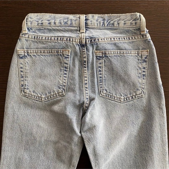 Vintage Y2K GAP Boot Cut Jeans Floral Applique Size 1 | 26x29 RARE 90s Distress - Picture 10 of 10